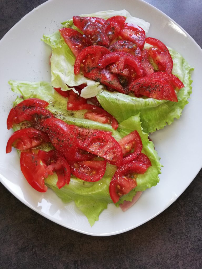 Tomaten Schinken Brot