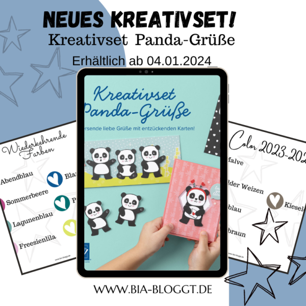 Kreativset Panda Grüße