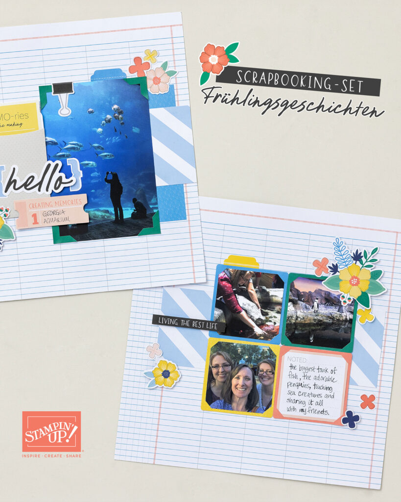 Scrapbooking set-Frühlingsgeschichten
